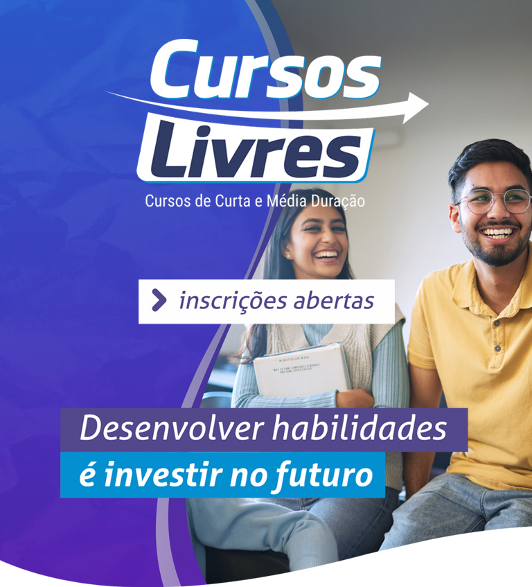 Cursos Livres 2026 - Inscrições abertas